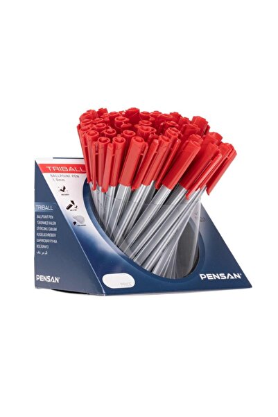 MC Micostore Στυλό διαρκείας Pensan Triball, 1.0mm, τριγωνικό, με καπάκι, κόκ...