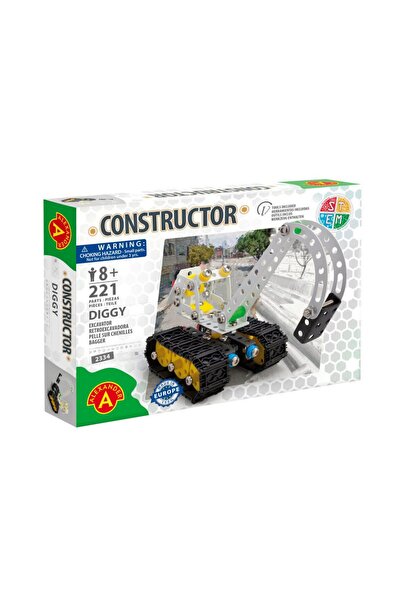 ALEXANDER Joc Constructor - Diggy, Excavator, 221 piese, joc STEM, 8+