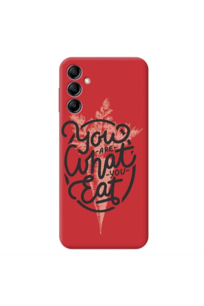 Other Samsung A14 5G You are What You Eat Red Colored Silicone TPU Θήκη