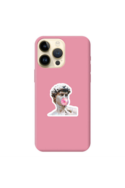 Other Apple iPhone 13 Pro Max Bubble Pink Colored Silicone TPU Θήκη