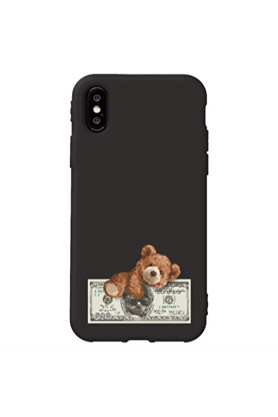 Other Apple iPhone Xs Max Money Style Black Colored Silicone TPU Θήκη