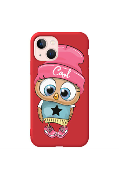 Other Apple iPhone 13 Cool Star Red Colored Silicone TPU Θήκη