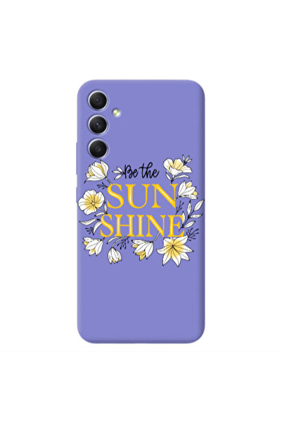 Other Samsung A34 Sun Shine Purple Colored Silicone TPU Θήκη