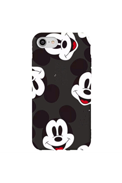 Other Apple iPhone SE 2020 Mickey Mouse Black Colored Silicone TPU Θήκη