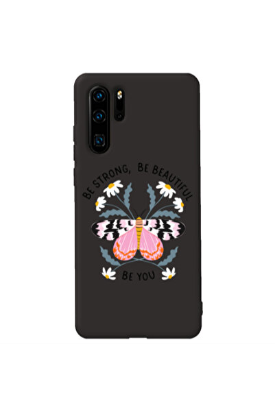 Other Huawei P30 Pro Be Strong Black Colored Silicone TPU Θήκη