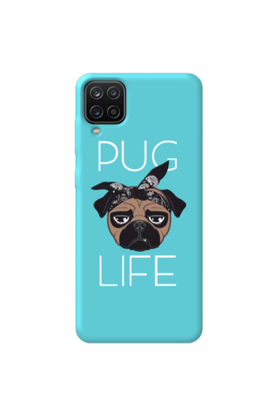 Other Samsung A12 Pug Life Turquoise Colored Silicone TPU Θήκη