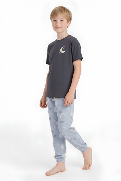 MODANINO Boy's 100% Cotton Fabric Pajama Set 8-13 Years 12712Is