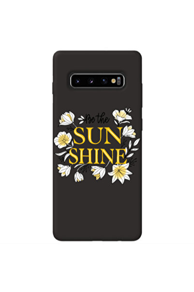 Other Samsung S10 Sun Shine Black Colored Silicone TPU Θήκη