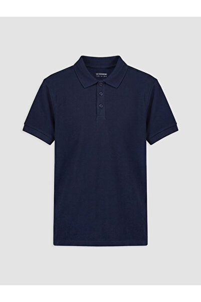 LC Waikiki Esvab • Modern & Distinctive Devrik Roba Collar Girls' Pique T-Shirt