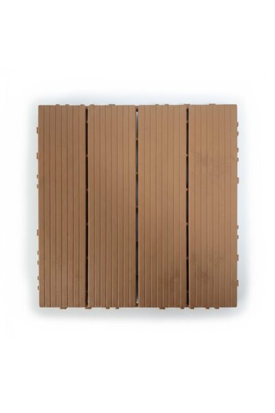 NEXTLY Set de 10 dale modulare din PVC pentru terasă, 30x30 cm, sistem click,...