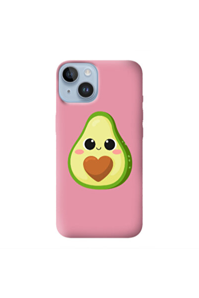 Other Apple iPhone 14 Plus Baby avocado Pink Colored Silicone TPU Θήκη