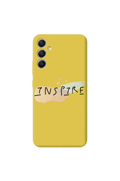Other Samsung A34 Inspire Yellow Colored Silicone TPU Θήκη