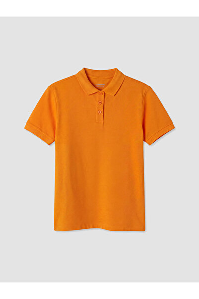 LC Waikiki Esvab • Modern & Distinctive Devrik Roba Collar Girls' Pique T-Shirt