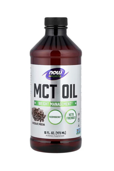Now Foods MCT (Medium-chain triglycerides) Oil, Chocolate Mocha, 473ml