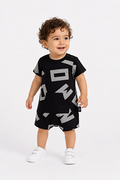 Babyhola Unisex Kangaroo Pocket Baby Shorts Overalls 10561