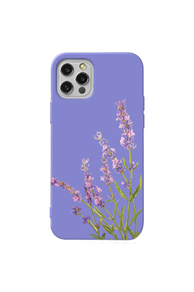 Other Apple iPhone 13 Pro Flowers 8 Purple Colored Silicone TPU Θήκη