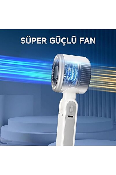 ROBEVE Turbo El Vantilatörü Mini Katlanabilir 3’ü 1 Arada Taşınabilir Fan