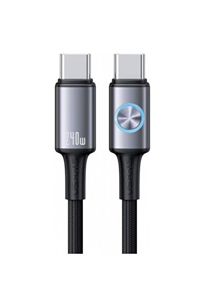 Usams Cablu USB-C la USB-C SJ751 240W 1.2m 480Mbps Negru