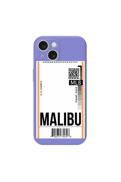 Other Apple iPhone 15 Plus Malibu Travel More Purple Colored Silicone TPU Θήκη