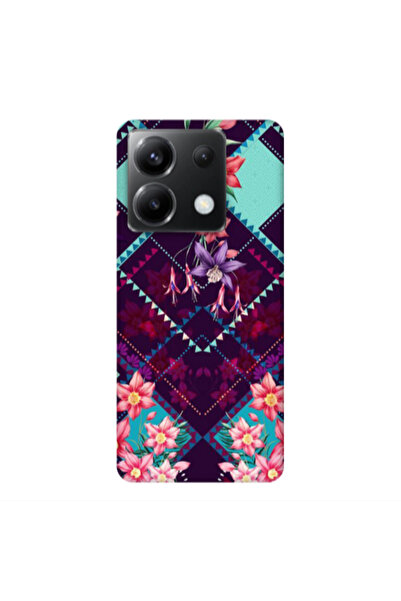 Other Xiaomi Poco X6 5G Checkered flowers Transparent Silicone TPU Θήκη