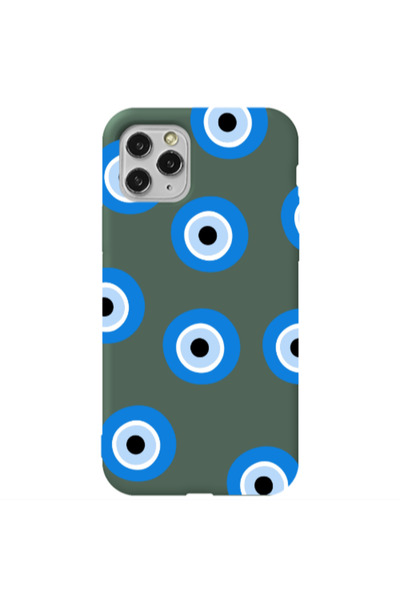 Other Apple iPhone 11 Pro Max Evil eyes beads Dark Green Colored Silicone TPU...
