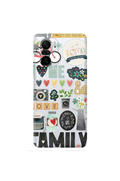 Other Xiaomi Poco F3 Family love home Transparent Silicone TPU Θήκη