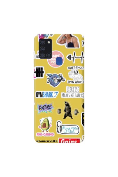 Other Samsung A21S Mixed up 2 Yellow Colored Silicone TPU Θήκη
