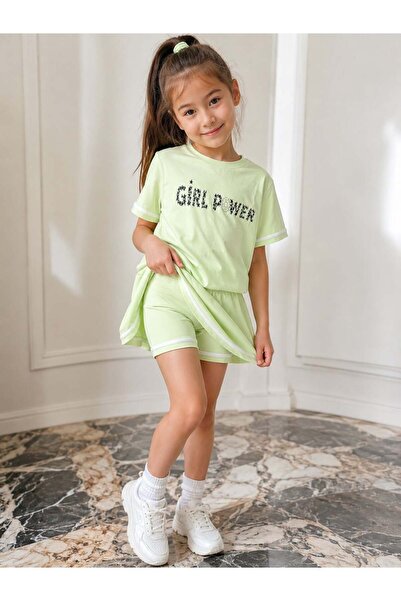 ModaPlaza Girl's Skirt and Shorts Set 26212