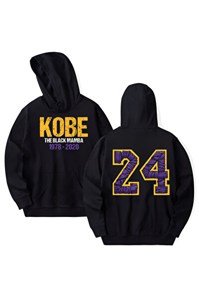 STİL-X The Black Mamba Printed Cotton Long Sleeve 3 Thread Hooded Sweatshirt