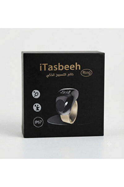 Generic Smart Digital Zikr Ring with Prayer Reminders & App Connectivity