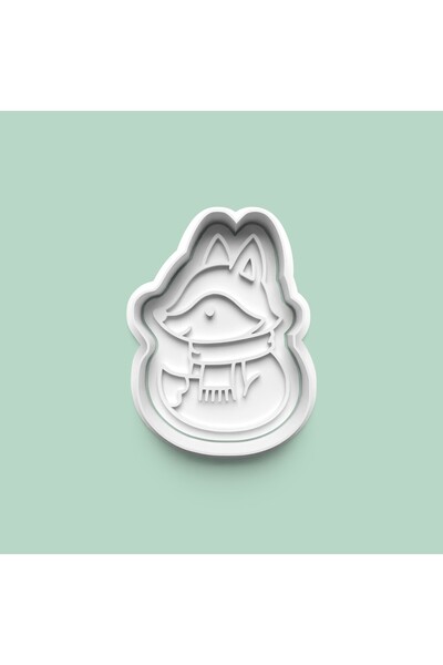 AKTASTORE Cunning Fox Figure Cookie Mold and Sugar Paste Mold 0976-2