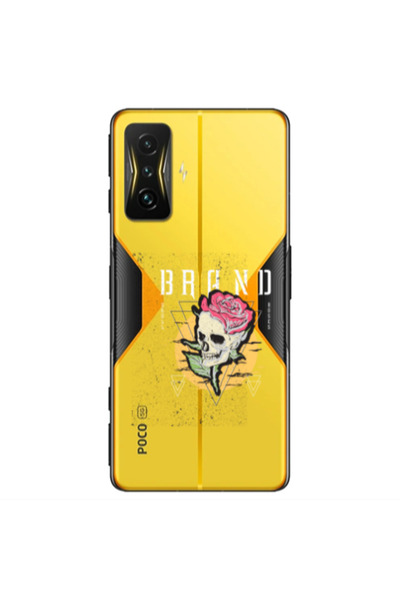 Other Xiaomi Poco F4 Gt Skull Roses Transparent Silicone TPU Θήκη