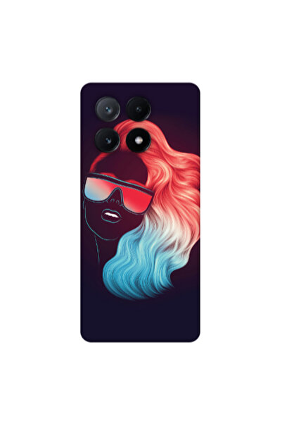 Other Xiaomi Poco X6Pro 5G Girl with glasses Transparent Silicone TPU Θήκη