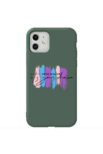 Other Apple iPhone 11 One Day Or Day One Dark Green Colored Silicone TPU Θήκη