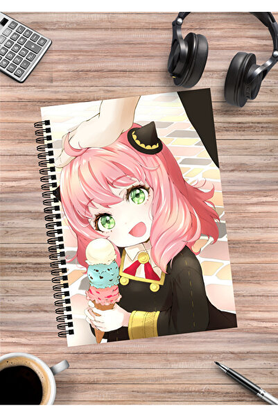 mertfigur Spy X Family Anya Yor Loid Forger Anime Spiral Notebook A5 (50 Sheets)