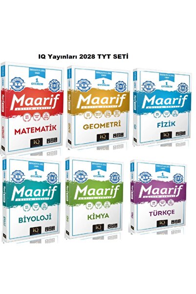 Kurul Yayıncılık IQ Yayınları 2028 TYT Maarif Eğitim SAYISAL Serisi 1. Oturum