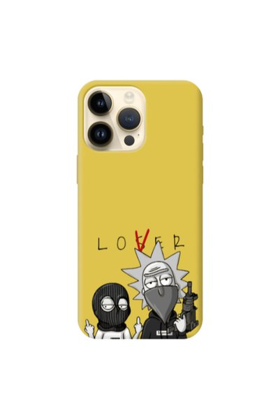 Other Apple iPhone 13 Pro Max Rick Loser Yellow Colored Silicone TPU Θήκη