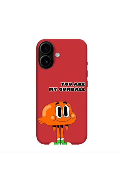 Other Apple Iphone 16 plus You are my gumball Red Colored Silicone TPU Θήκη