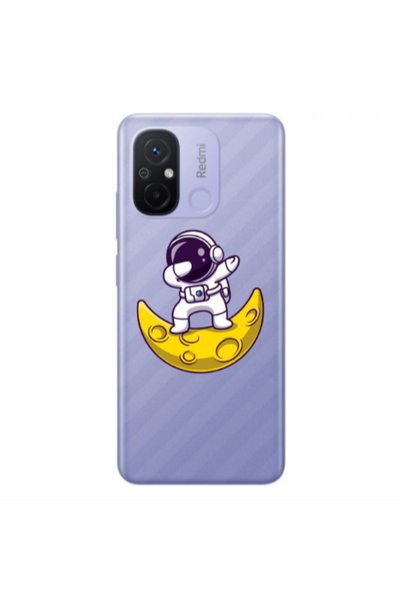 Other Xiaomi Redmi 12C Astronaut on the moon Transparent Silicone TPU Θήκη