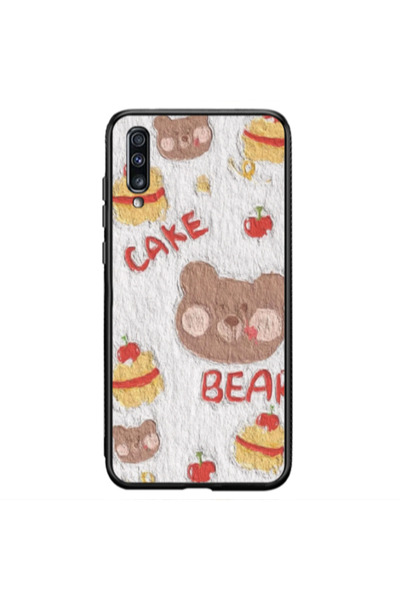 Other Samsung A70 Cake Bear Black Glossy Θήκη