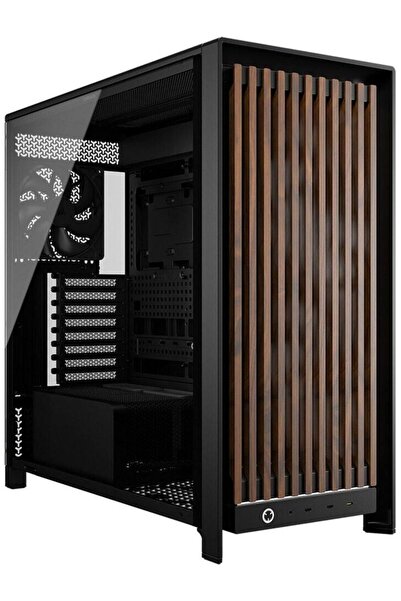 Corsair Carcasă Mid Tower Frame 5000D Wood RS, Sticlă securizată, 3 Ventilato...