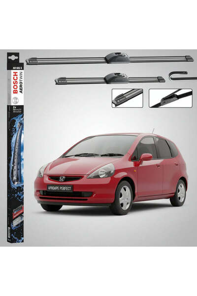 Bosch Σετ Υαλοκαθαριστήρων Παρμπρίζ για Honda Jazz II (GD_, GE2, GE3) 2002-20...