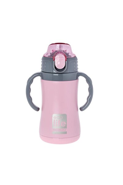Ecolife ΜΕΤΑΛΛΙΚΟ ΘΕΡΜΟΣ ΠΑΙΔΙΚΟ 300ml-ΡΟΖ
