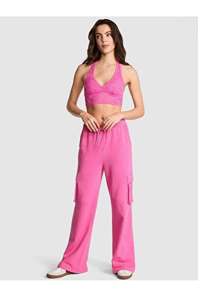 PINK Ivy Polar Geniş Paçalı Kargo Eşofman Altı