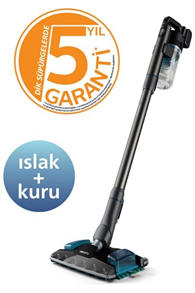 Philips 8000 Serisi Aqua Plus Kablosuz Dik Süpürge, 25,2 V, 80 dk'ya kadar Ça...