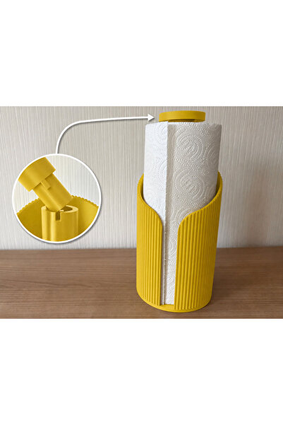 MYE TEKNOLOJİ Modern Paper Towel Holder, Roll Paper Towel Holder, Countertop ...