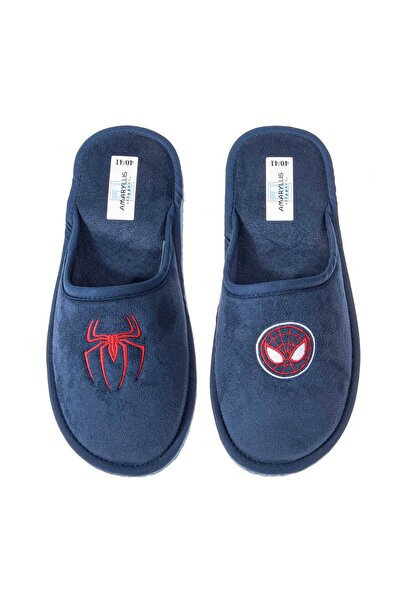 Amaryllis Slippers Ανδρική/Εφηβική βελούδινη παντόφλα μπλε Σπάιντερμαν Ελληνική