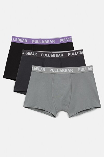 Pull & Bear 3'lü boxer seti