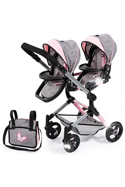 Bayer Carucior pentru papusi Bayer, model TWIN NEO, pentru gemeni, 81,5x41,5x...