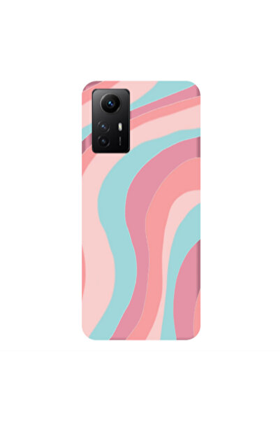 Other Xiaomi Redmi Note 12s Colored lines Pink Colored Silicone TPU Θήκη